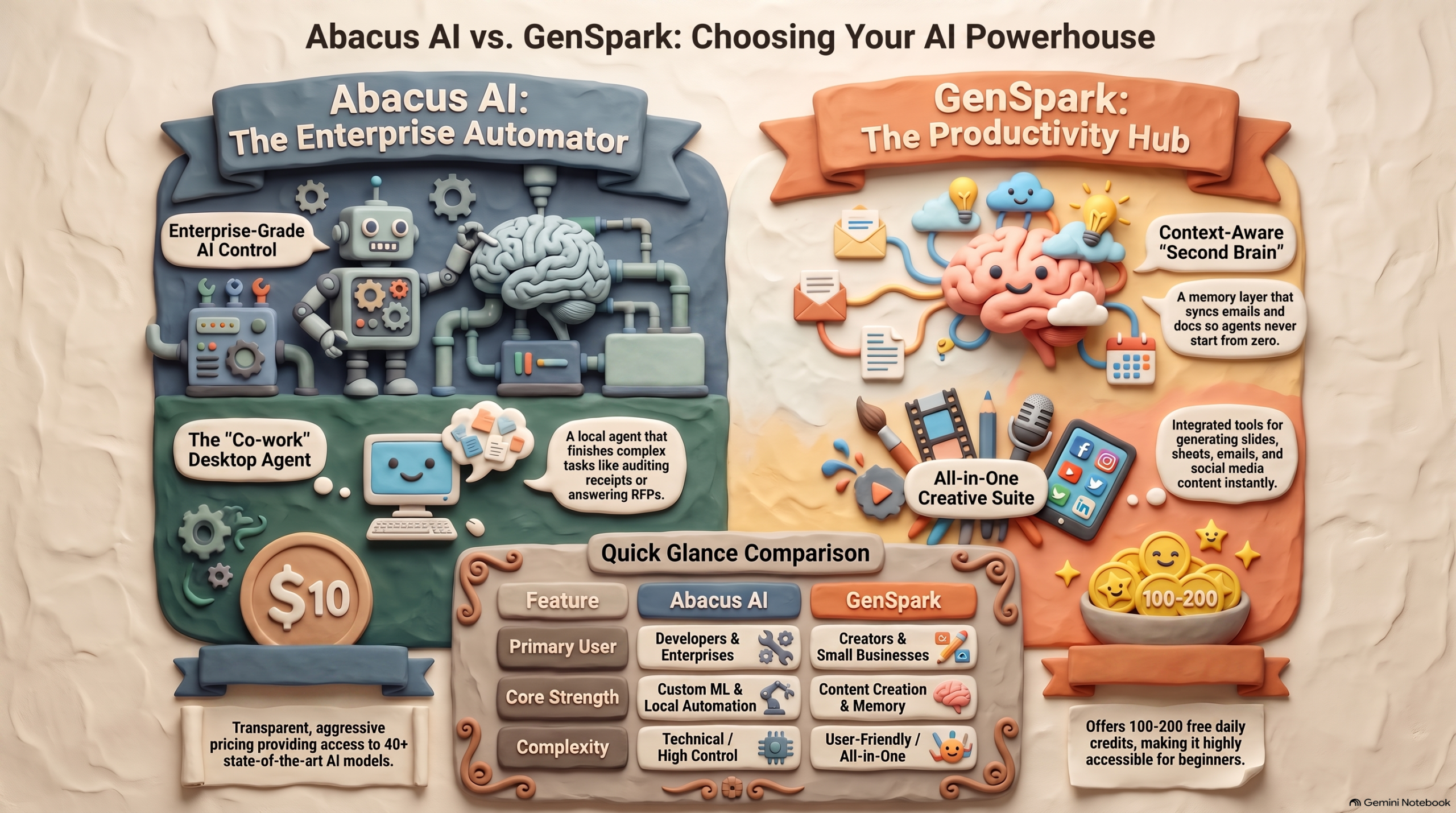 Abacus AI vs. GenSpark: Which AI powerhouse is right for you?